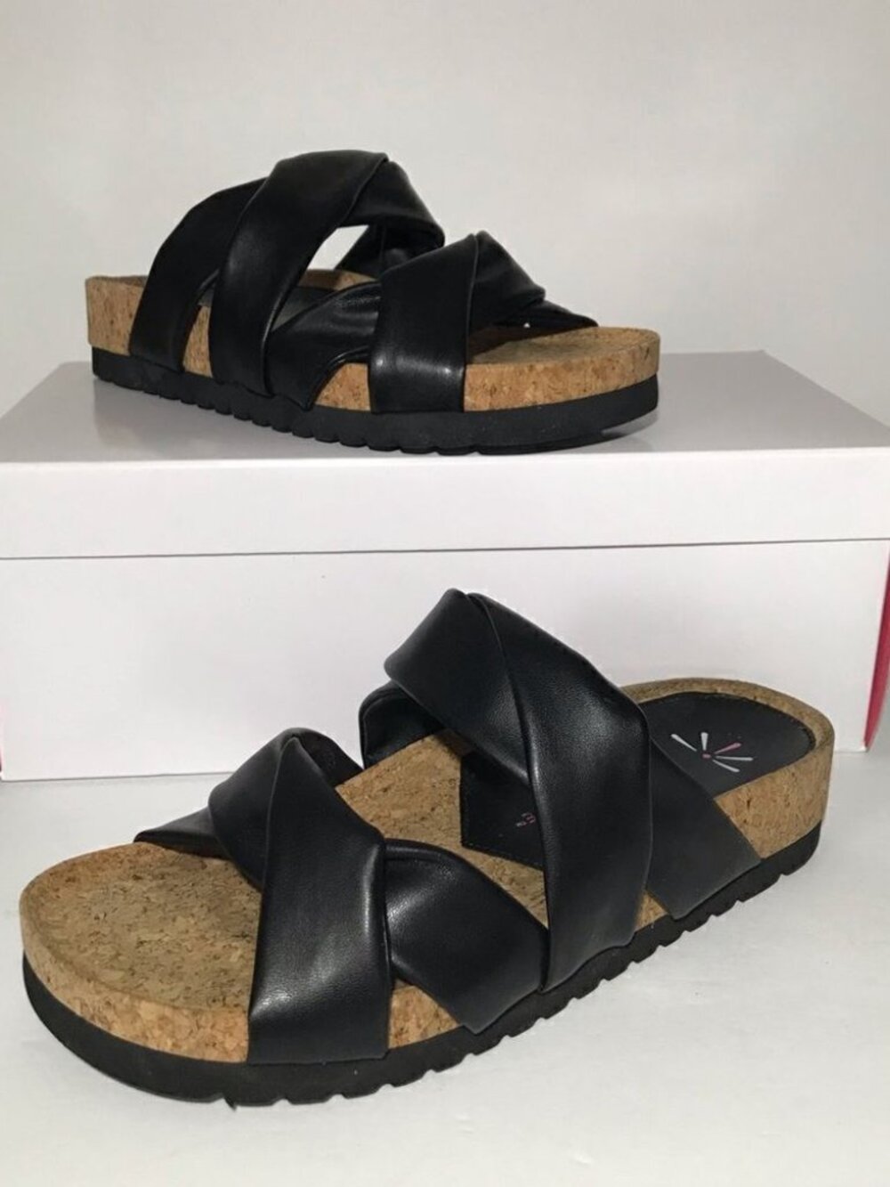 Isaac Mizrahi Live! Faux Leather Sandal